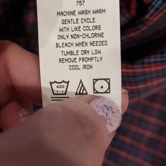 NWT Arrow Wrinkle Free Red, Blue, White Plaid Short Sleeve Button Down Shirt XXL - Picture 12 of 12